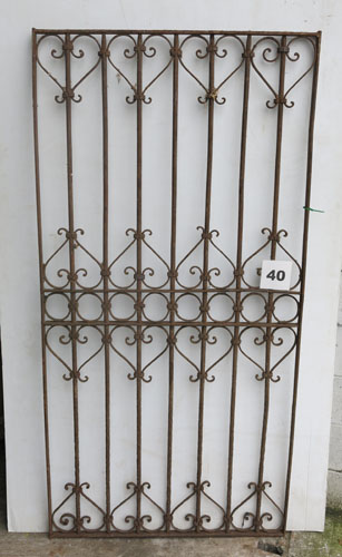 Wrought iron panel